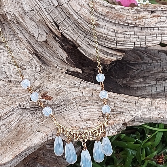 Opaline Moonstone Necklace from 1928 Jewelry - Picture 4 of 5